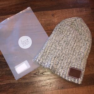 Love Your Melon Black Speckled Beanie